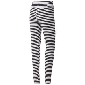 Legginsy Damskie Reebok Striped Białe/Czarne PL 35BAQZP